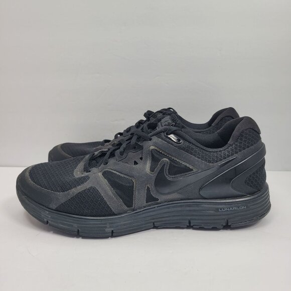 Nike LunarGlide + 3 2011 Men's Black Running Sneakers 454164-007 US Size 9.5 - Picture 2 of 8